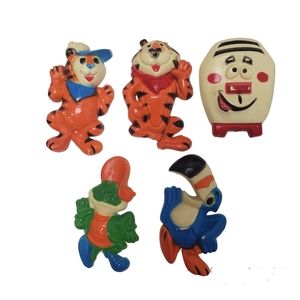 Vintage 1978 Kellogg Mascot Refrigerator Magnets Tony Tiger Dig Em Frog …